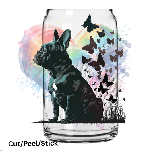 French Bull Dog UV DTF Decal
