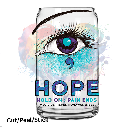 Hold on Pain Ends UV DTF Decal