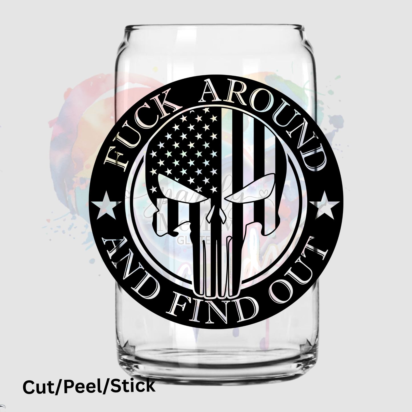 FAFO Black UV DTF Decal