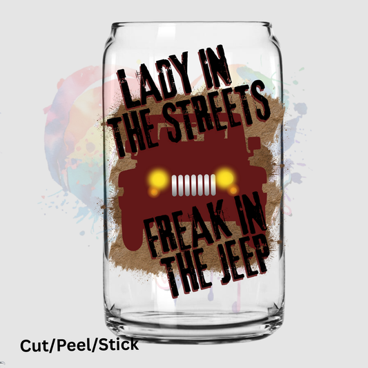 Lady in the Streets UV DTF Decal
