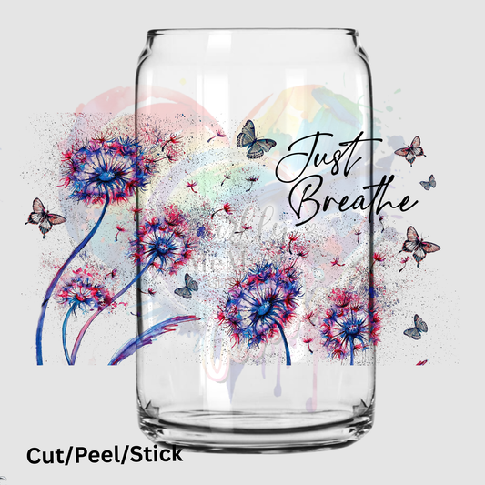 Just Breathe 1 16 oz UV DTF Wrap