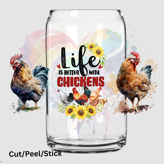 Chicken-Life-UV DTF 16 oz Wrap