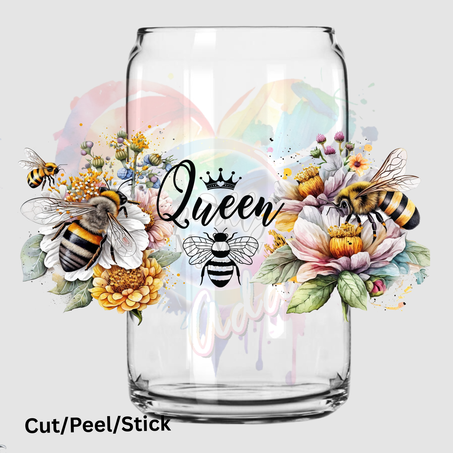 Queen Bee UV DTF 16 oz Wrap