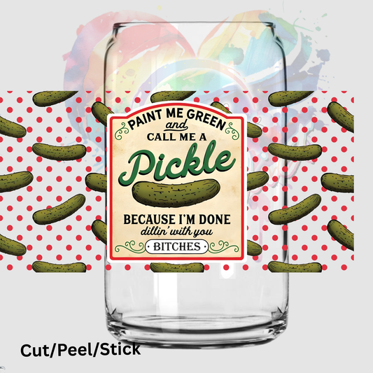 Paint me Green 16 oz UV DTF Wrap