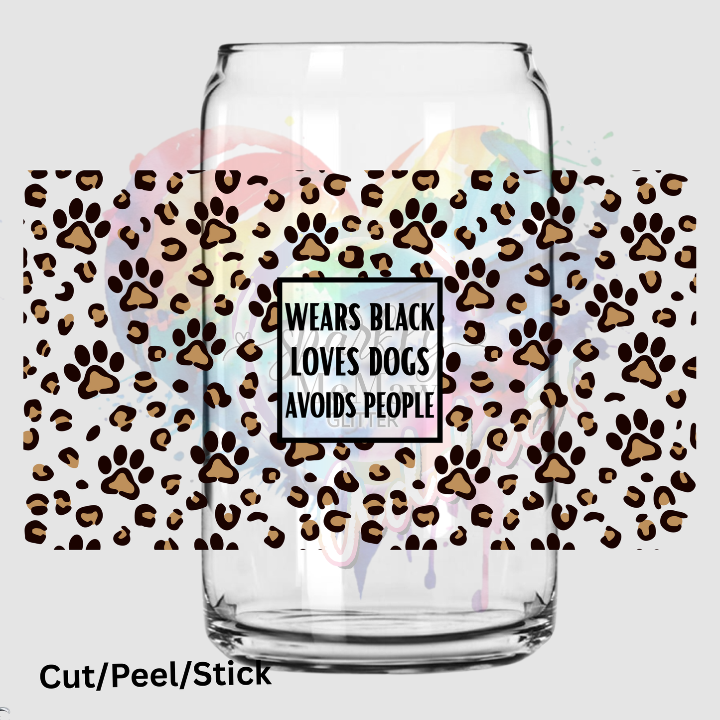 Loves Dogs 16 oz UV DTF Wrap