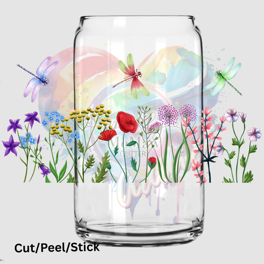 Wildflowers 16 oz UV DTF Wrap