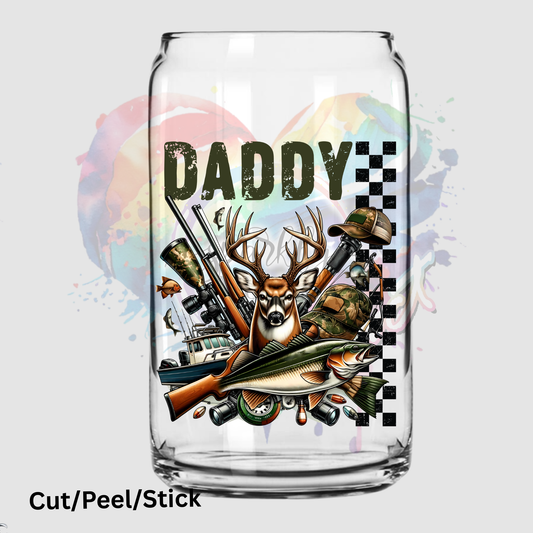 daddy hunting UV DTF Decal