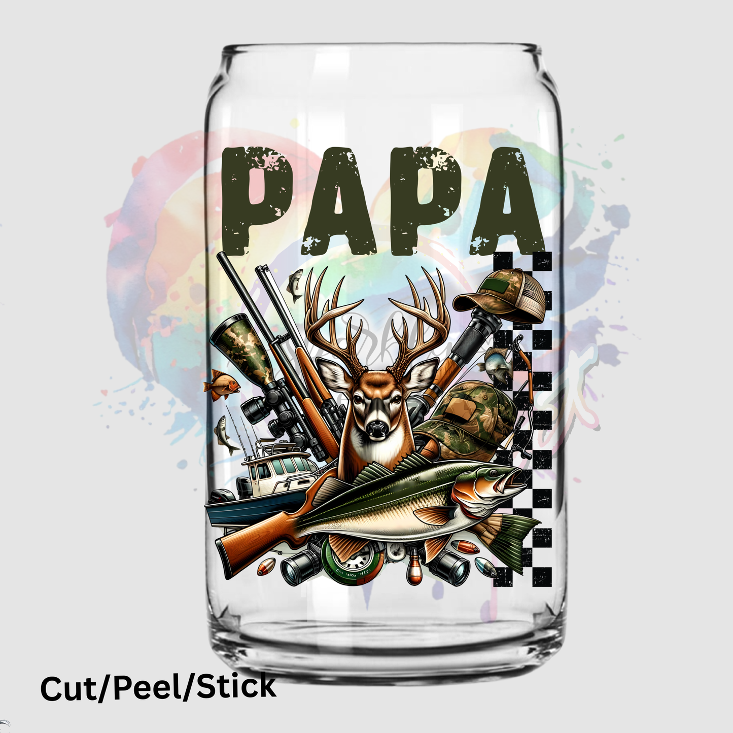 papa hunt UV DTF Decal