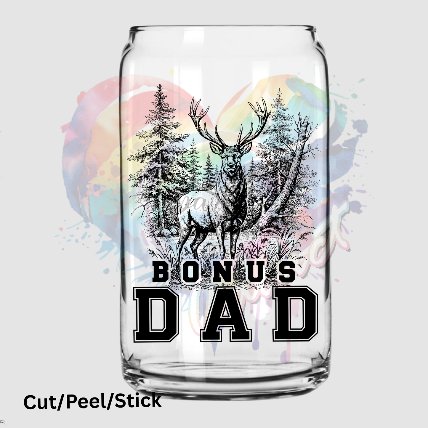 BONUS DAD HUNTING UV DTF Decal