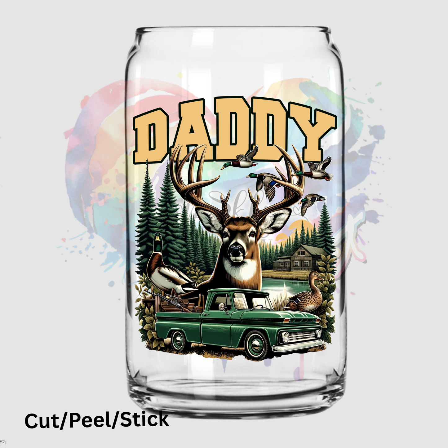 daddy hunt UV DTF Decal