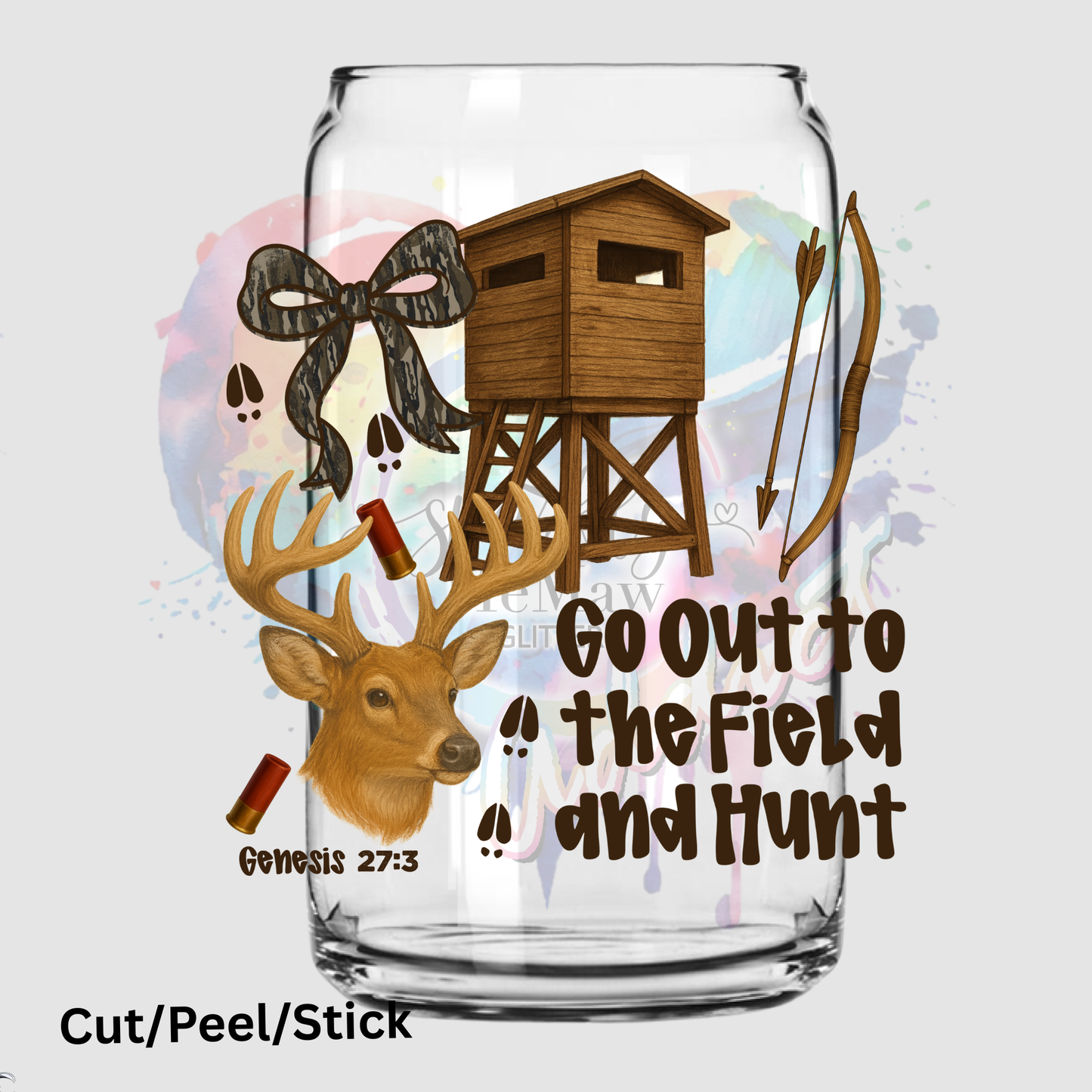 Go out to the Field and Hunt UV DTF Decal