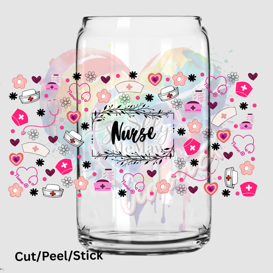Nurse 16 oz uv DTF Wrap