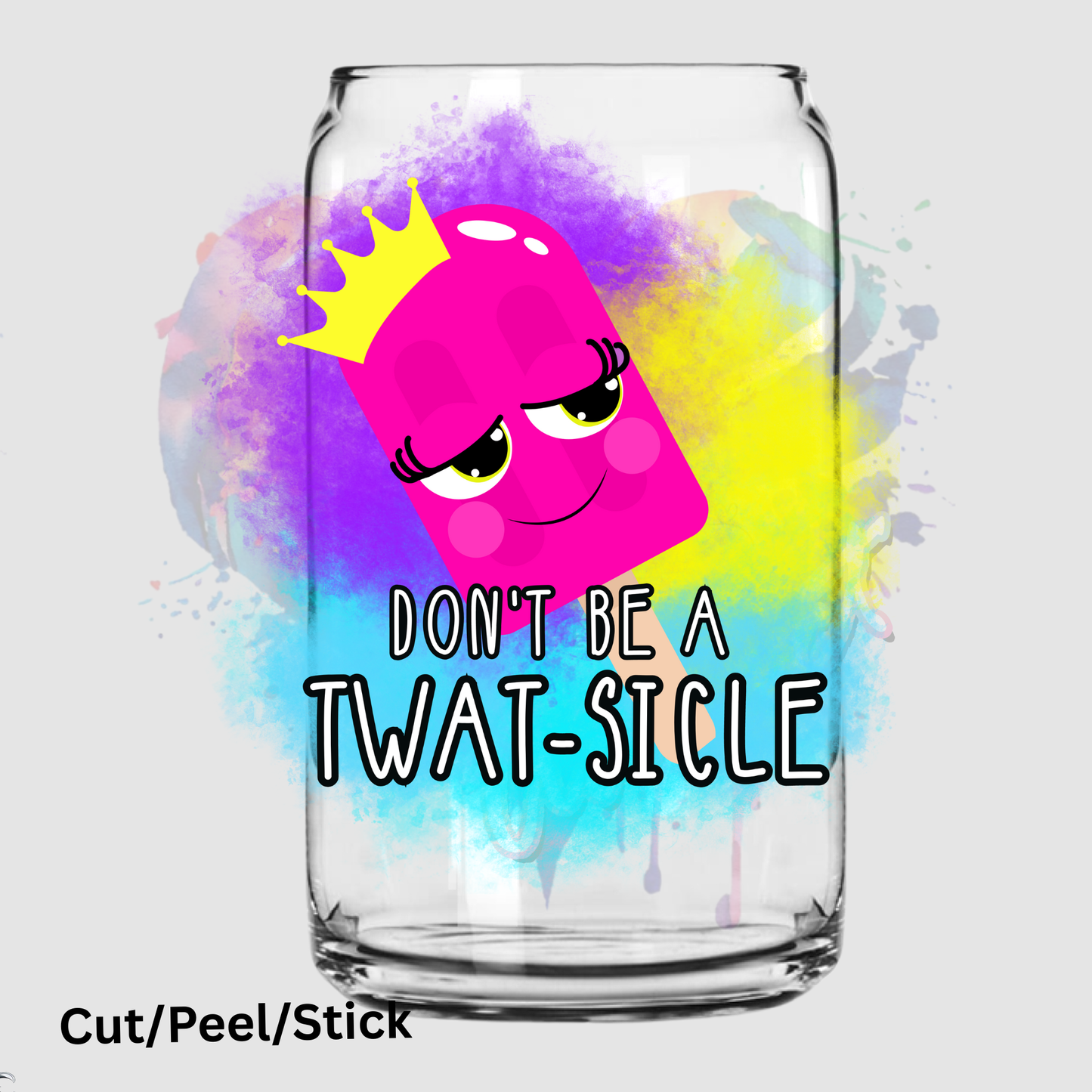 Twat-Sicle UV DTF Decal