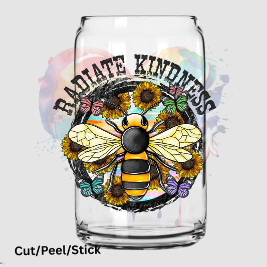 Radiate Kindness UV DTF Decal