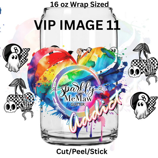 Cartoon 2 VIP 11 UV  DTF 16 oz  Wrap