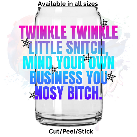 Twinkle Twinkle UV DTF Decal