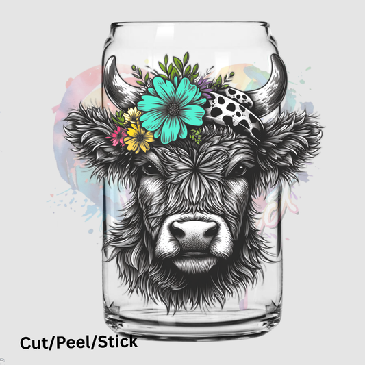 Spring Highland UV DTF Decal