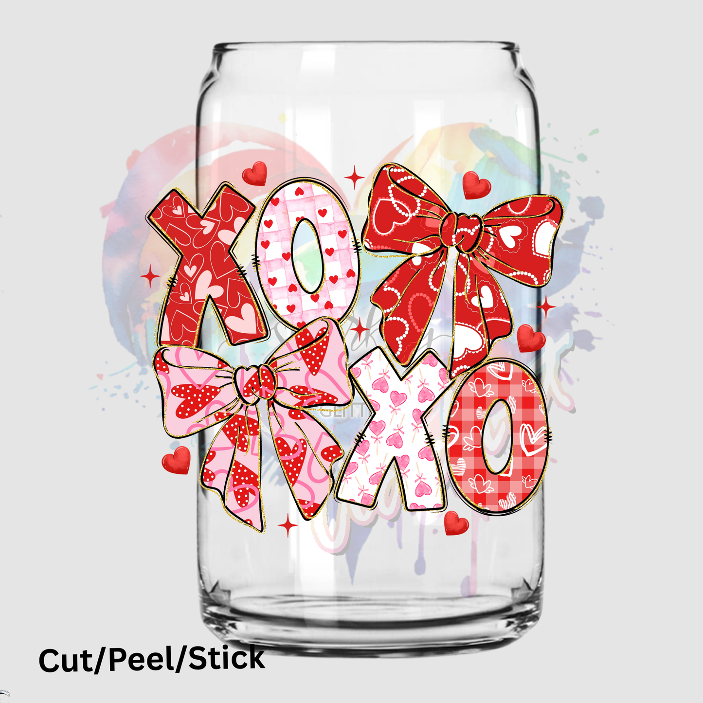 XOXO Coquette UV DTF Decal