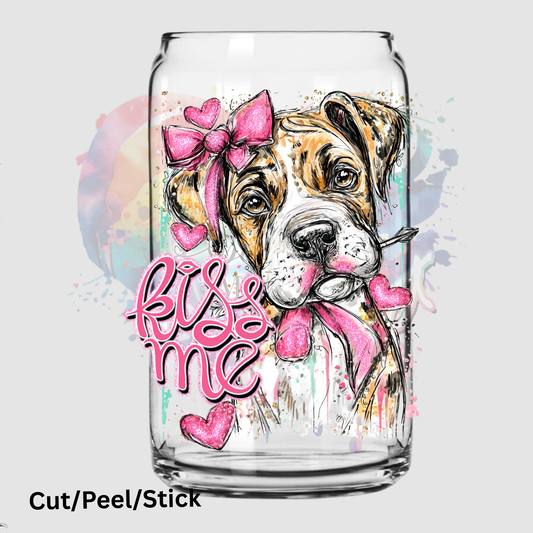 Boxer kiss UV DTF Decal