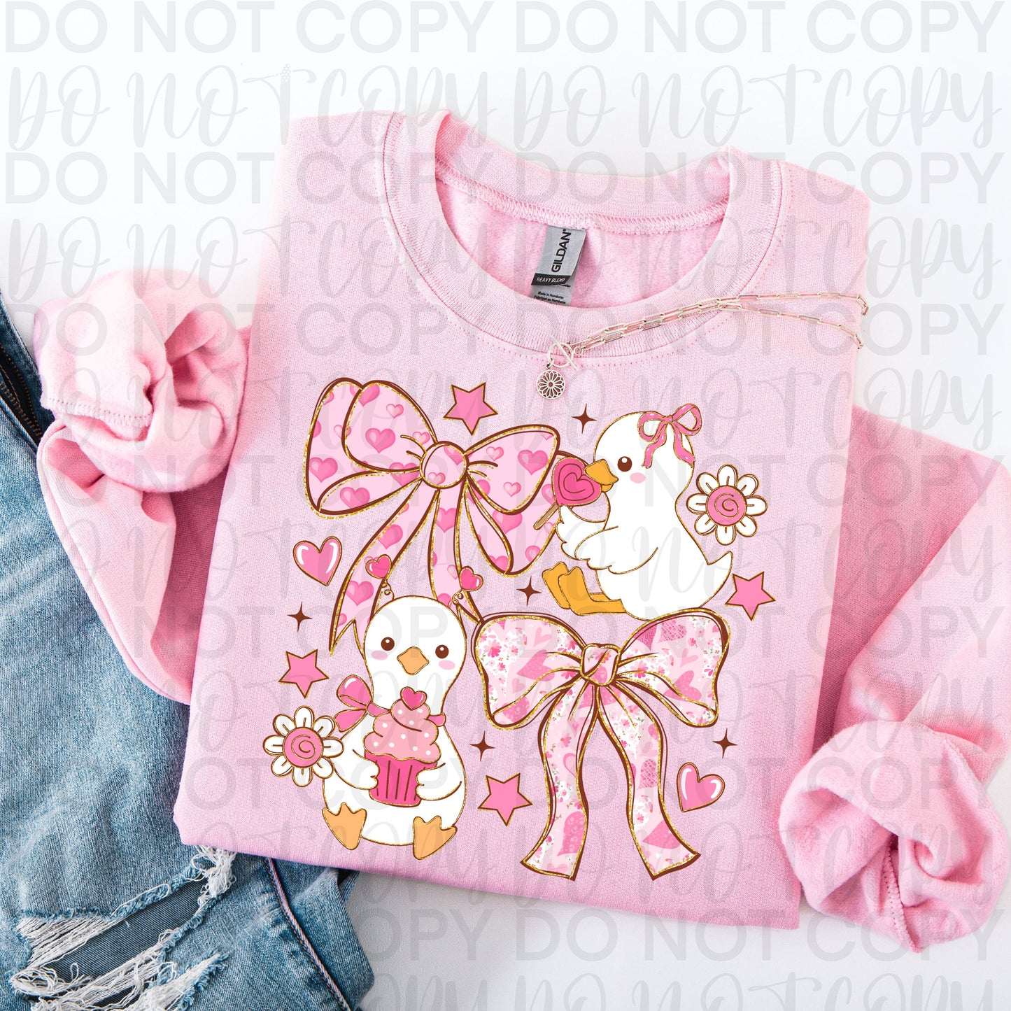 Coquette Valentine Goose DTF Transfer