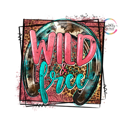 Wild & Free UV Decal