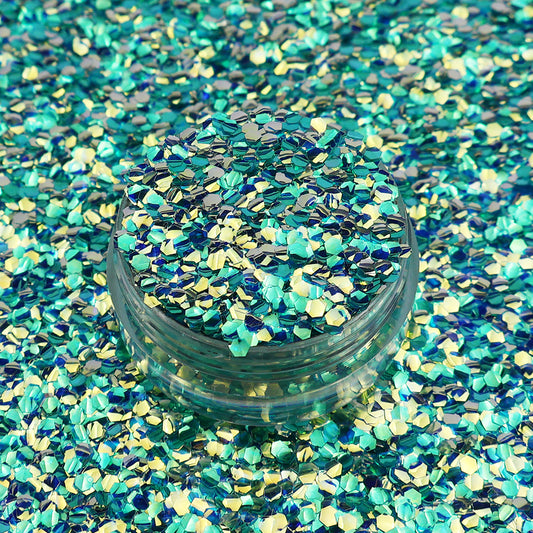 Seahorse Wishes Chunky Bubble  Glitter Mix