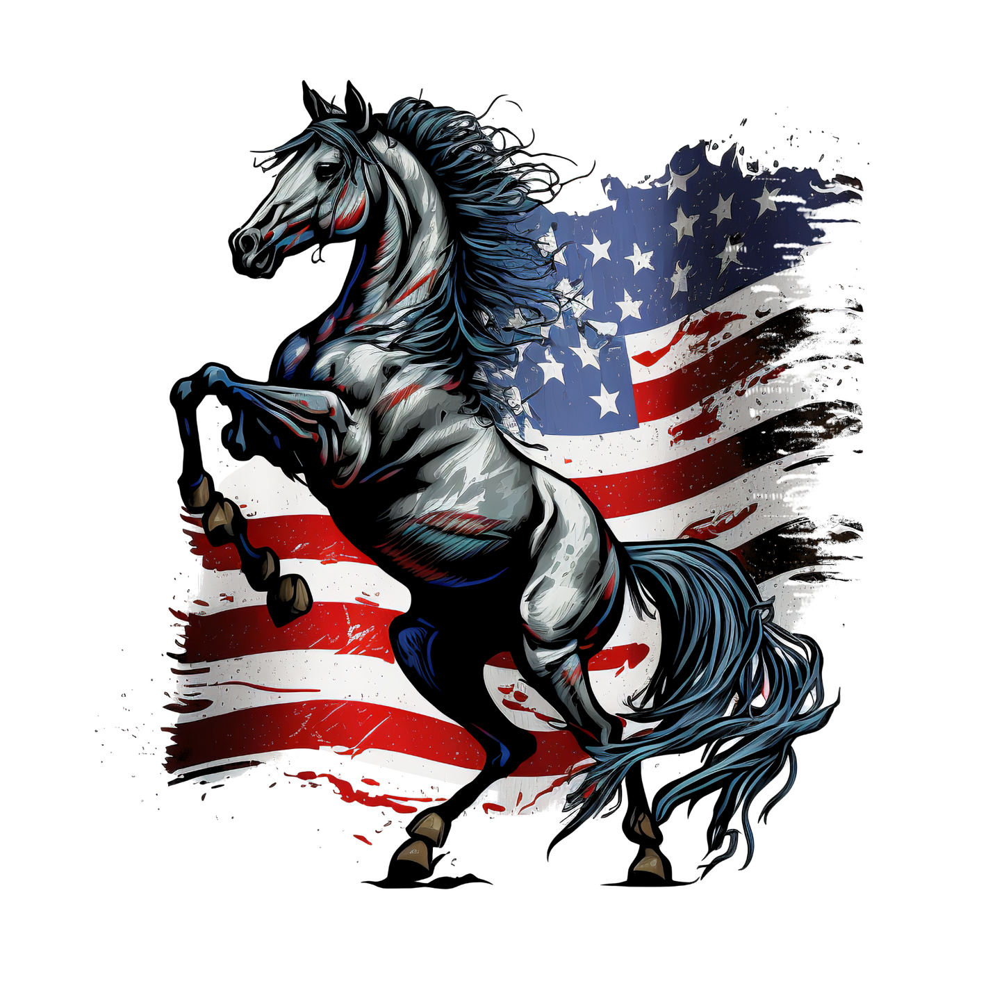 Horse Flag UV DTF Decal