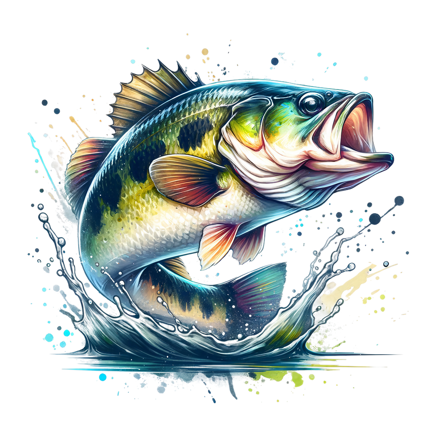 Bass Fishing UV DTF Decals (12 Styles )