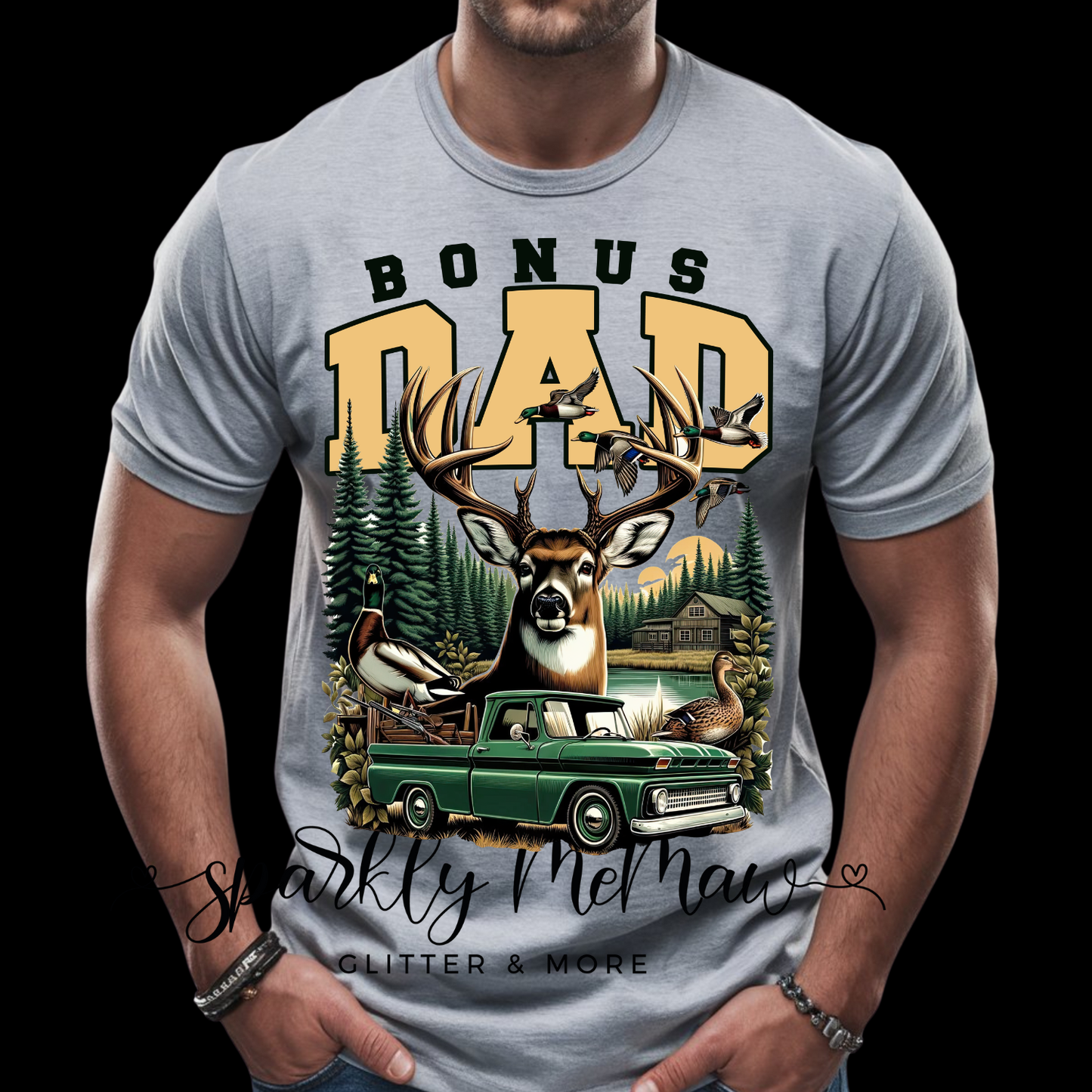 bonus dad hunting (1) DTF Transfer