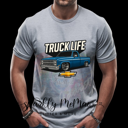 Truck life 1 Ready to Press DTF Transfer (Fabrics only)