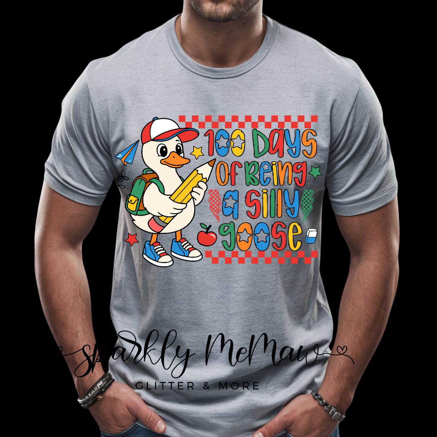 100 days of being a silly goose (boy) DTF Transfer