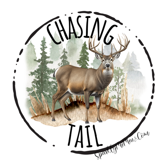 Chasing Tail UV DTF Decal 3 inches