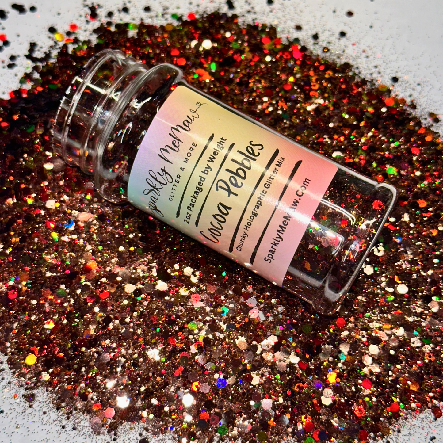 Cocoa Pebbles Holographic Chunky Glitter Mix