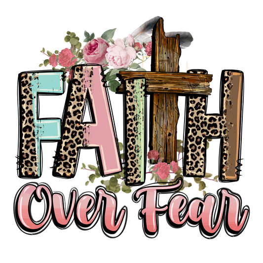 Faith Over Fear UV Decal 3.5 x 3.5 inches