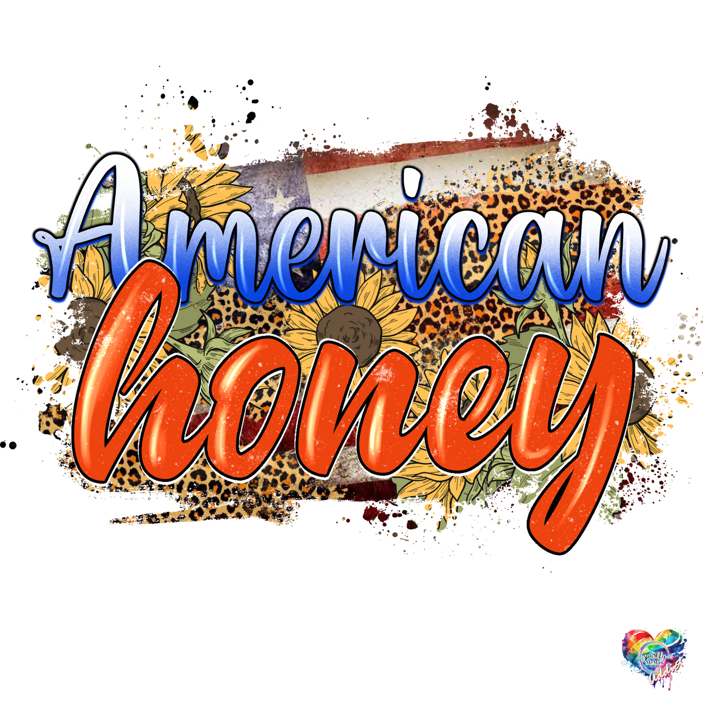 American Honey UV DTF Decal 4 x 5.5
