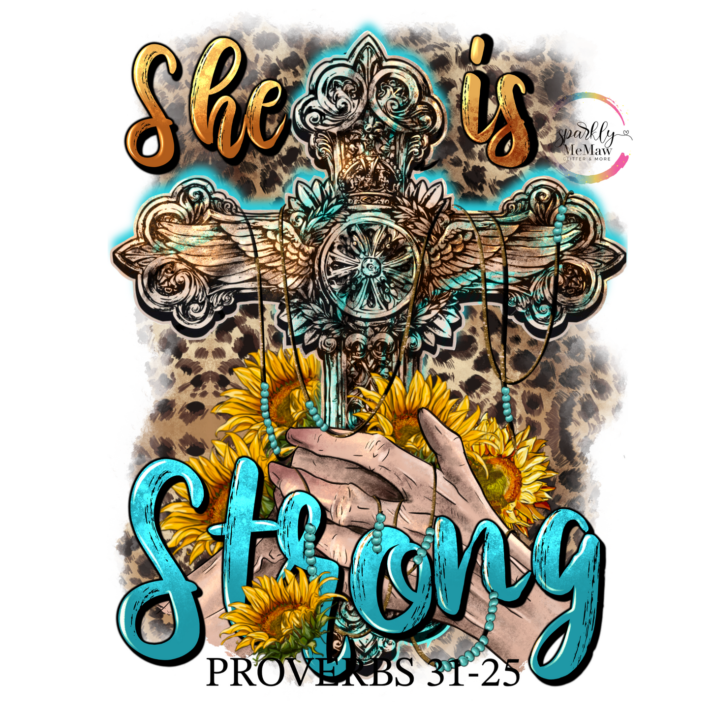 She is Strong UV Decal 4 x 3