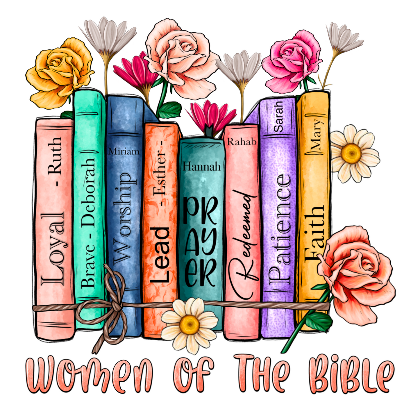 Women of the Bible UV DTF Decal 4 x 4 inches