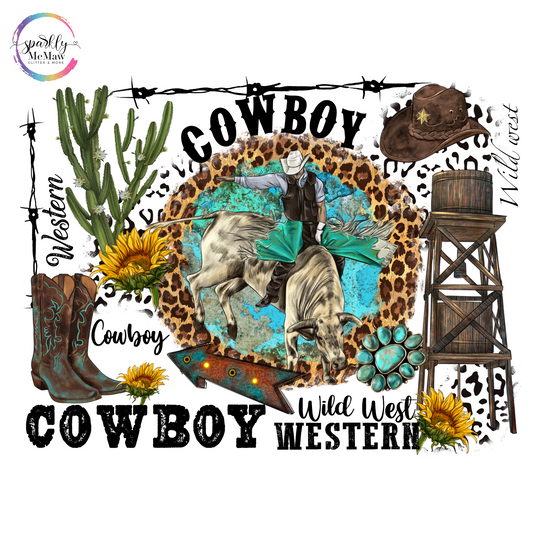 Western Cowboy UV Decal