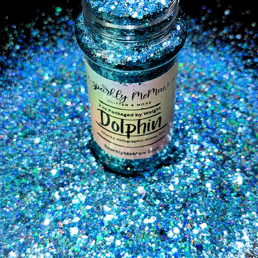 Dolphin Extra Sparkle Holographic Chunky Glitter Mix