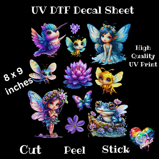 FairyLand UV DTF Decal Sheet