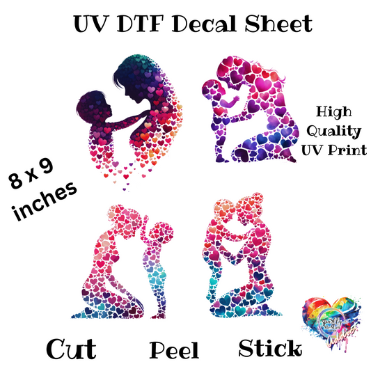 Mothers Love UV DTF Decal Sheet