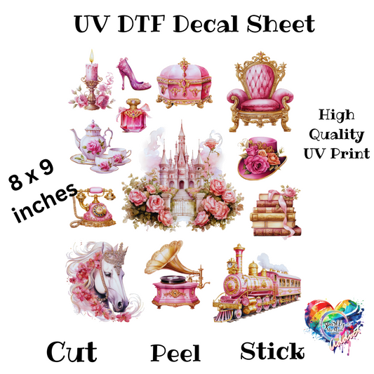 Pink Magic UV DTF Decal Sheet