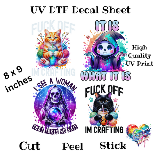 It is What it is UV DTF Decal Sheet