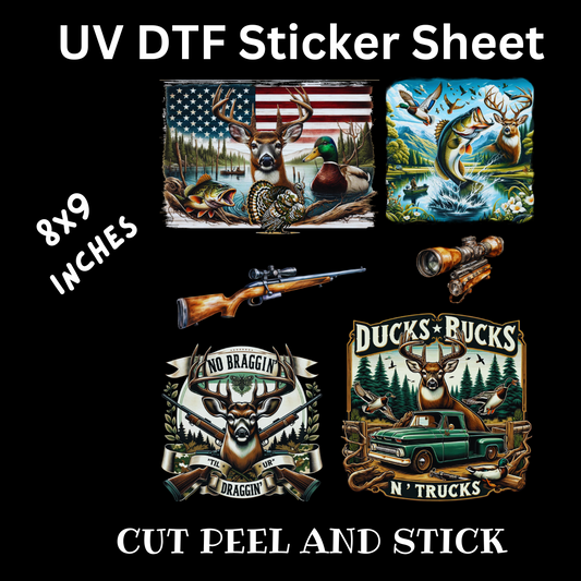 Hunter #2 UV DTF Decal Sticker Sheet