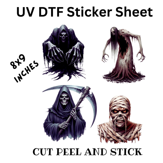 Halloween .1 UV DTF Decal Sticker Sheet