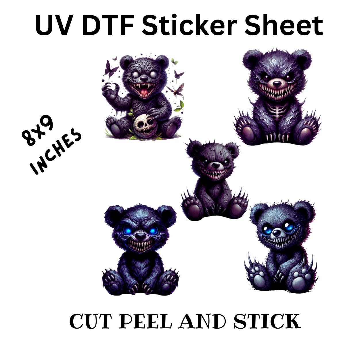 Halloween 2 UV DTF Decal Sticker Sheet