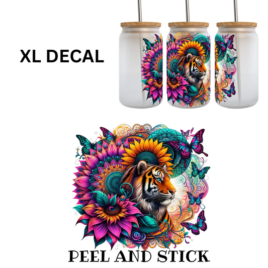 Lion Mandala UV DTF XL Decal