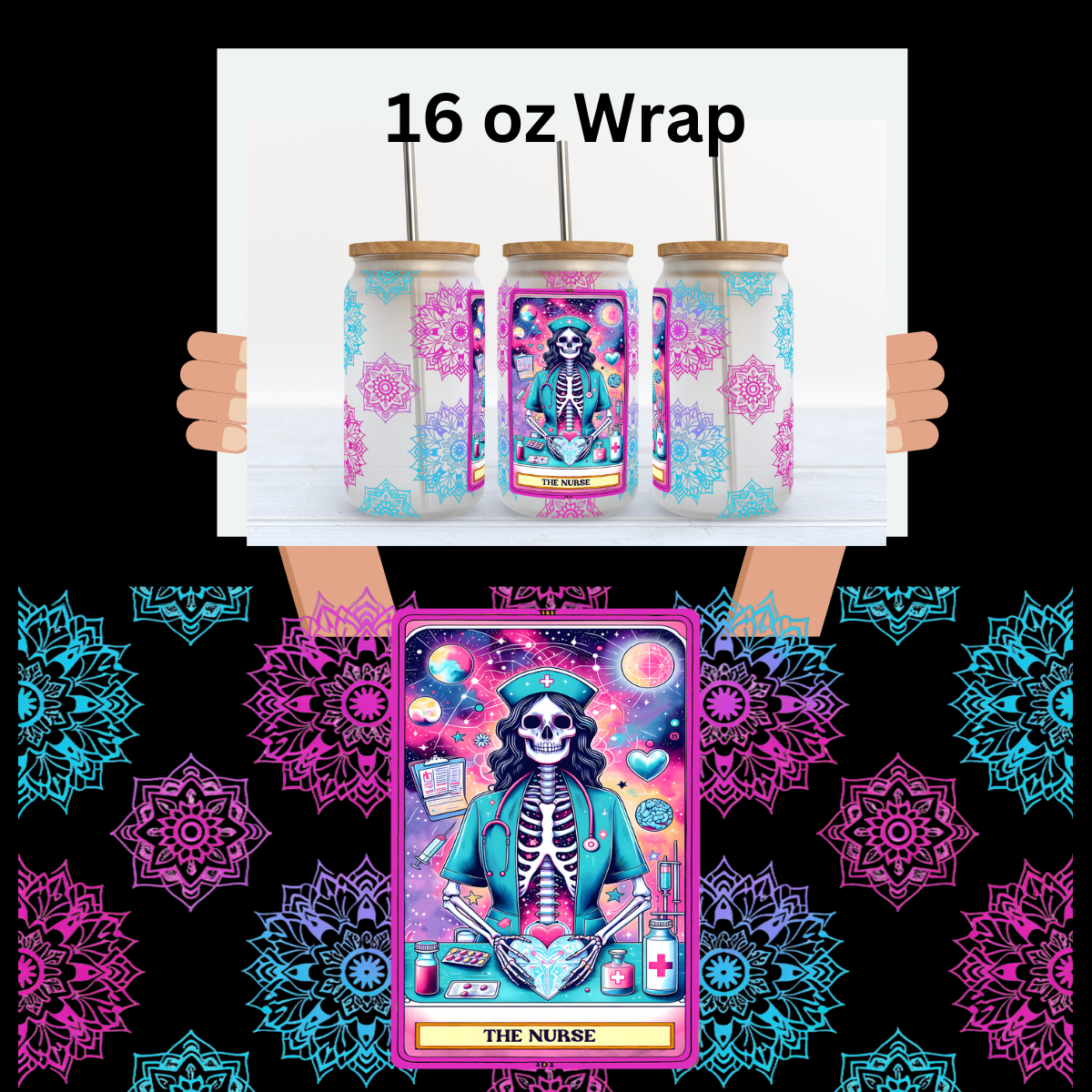 Nurse Tarot UV DTF Wrap