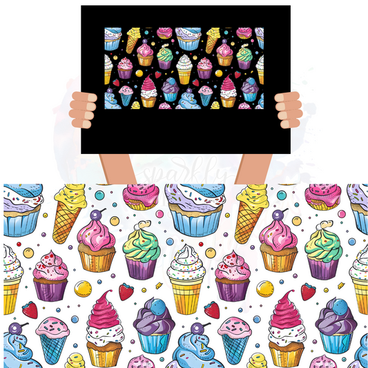 Colorful Cupcake UV DTF Wrap