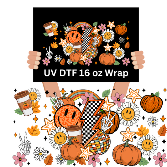 Halloween Smiles UV DTF 16 oz Wrap ONLY $1